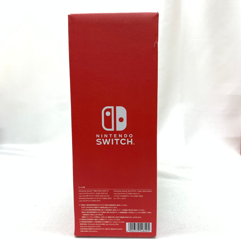 【中古美品】 Nintendo　Switch【有機ELモデル】Joy-Con(L)(R)ホワイト+スーパーマリオパーティジャンボリー [CERO区分_A / 全年齢対象商品] 034-250228-kn-1-oto 万代Net店