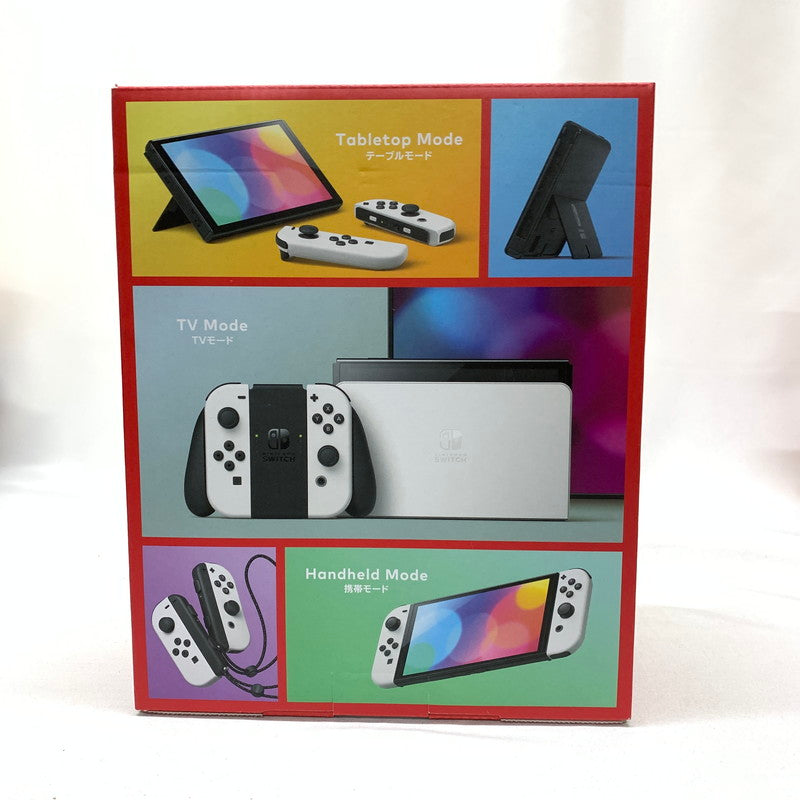 【中古美品】 Nintendo　Switch【有機ELモデル】Joy-Con(L)(R)ホワイト+スーパーマリオパーティジャンボリー [CERO区分_A / 全年齢対象商品] 034-250228-kn-1-oto 万代Net店