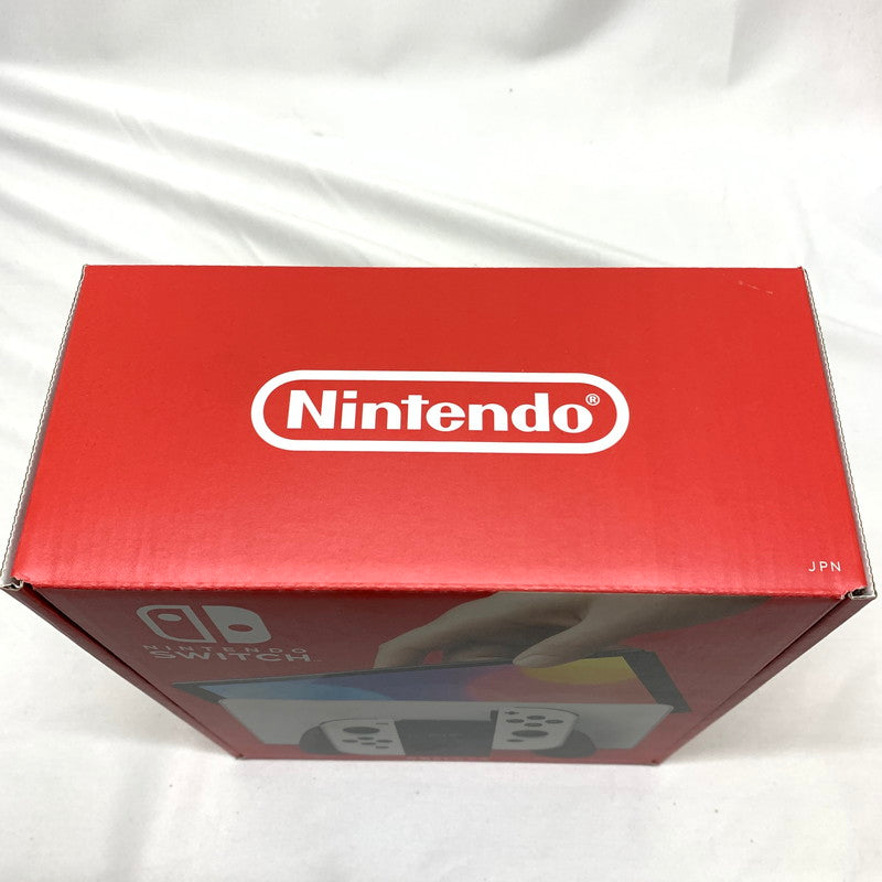 【中古美品】 Nintendo　Switch【有機ELモデル】Joy-Con(L)(R)ホワイト+スーパーマリオパーティジャンボリー [CERO区分_A / 全年齢対象商品] 034-250228-kn-1-oto 万代Net店