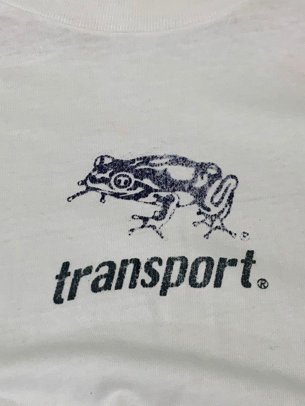 【中古品】【メンズ】  TRANSPORT FROG TEE トランスポート 初期 フロッグ Tシャツ 半袖Tシャツ トップス 146-240613-yn-01-min サイズ：M カラー：ホワイト 万代Net店