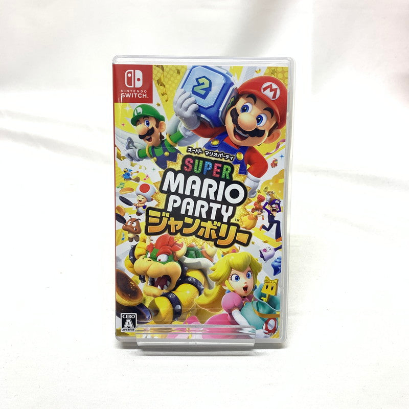 【中古美品】 Nintendo　Switch【有機ELモデル】Joy-Con(L)(R)ホワイト+スーパーマリオパーティジャンボリー [CERO区分_A / 全年齢対象商品] 034-250228-kn-1-oto 万代Net店