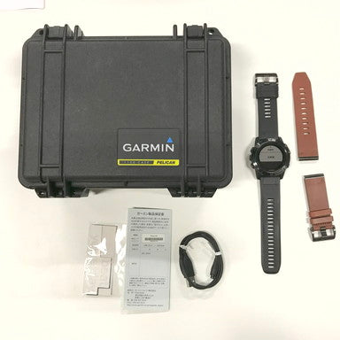 【中古品】 GARMIN スマートウォッチ FENIX 5X ペリカン製ケース付き 096-240721-YS-6-fuz 万代Net店