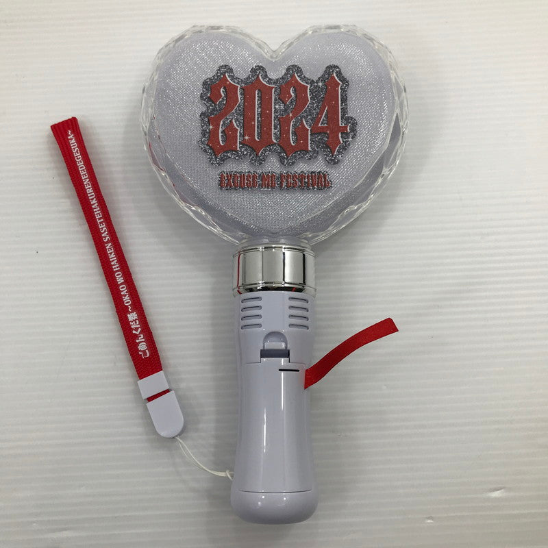 【中古品】 平成フラミンゴ ごめんくだ祭 立体ハート ペンライト 開封済み 動作確認済み 087-260811-ti-02-tag 万代Net店