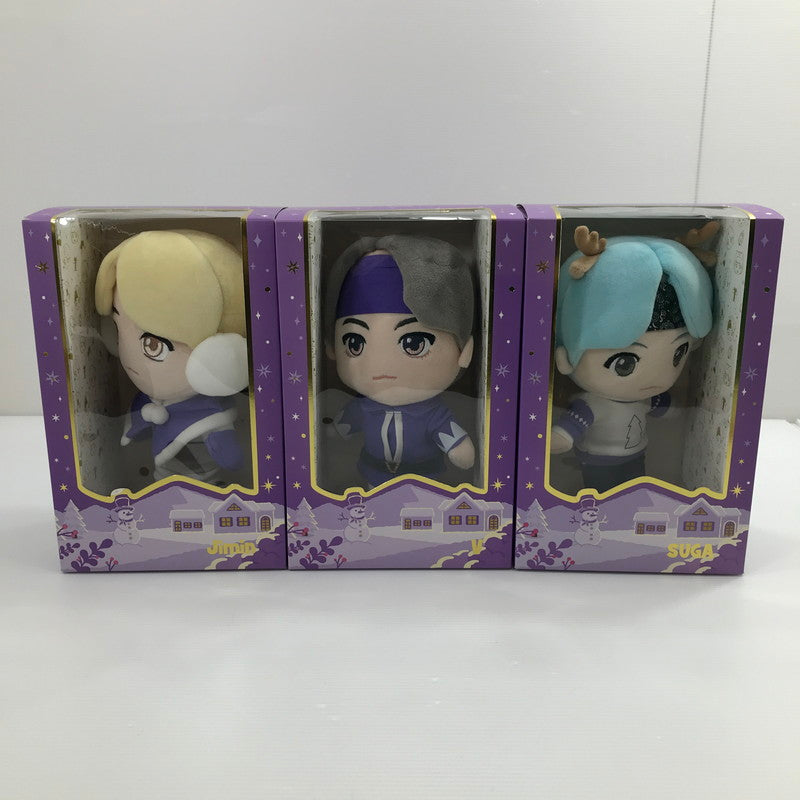 【中古品】 TinyTAN inspired by BTS 2020 HOLIDAY Ver. ぬいぐるみ Jimin SUGA V 3体セット 箱イタミあり 窓破けあり 084-260811-ti-09-tag 万代Net店
