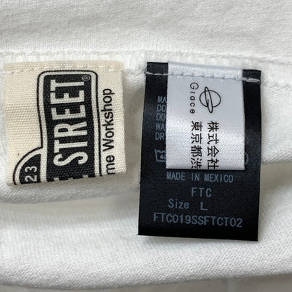 【中古品】【メンズ】 FTC エフティーシー 半袖Tシャツ カットソー ブランド 古着 142-260207-gm-31-fuz サイズ：L カラー：ホワイト 万代Net店