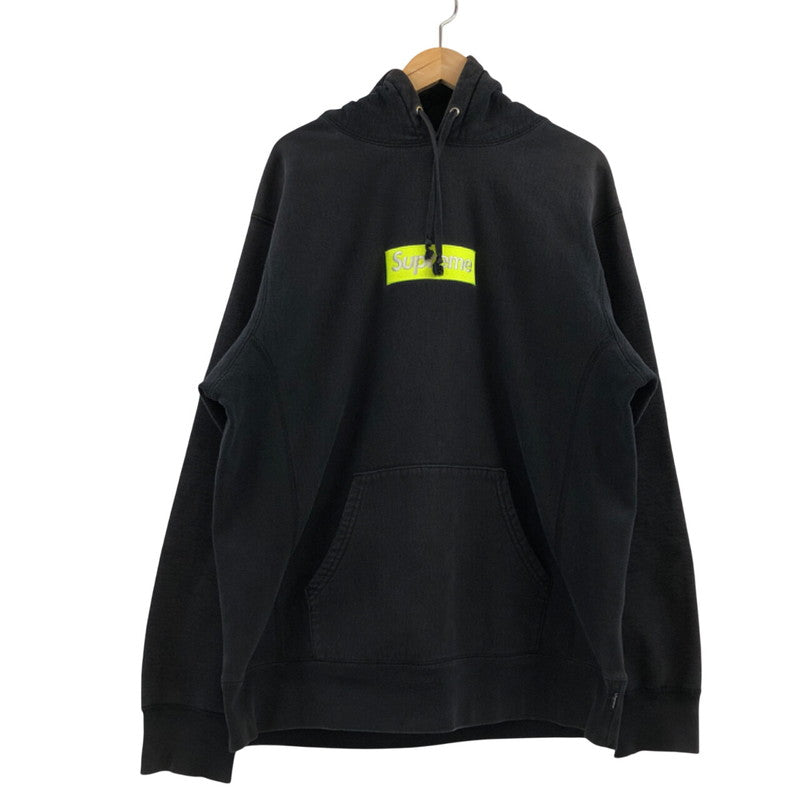 【中古品】【メンズ】 17FW BOX LOGO HOODED SWEATSHIRT ボックス ロゴ フーデッド スウェットシャツ パーカー 長袖 トップス 149-260131-hn-02-fur サイズ：XL カラー：ブラック 万代Net店