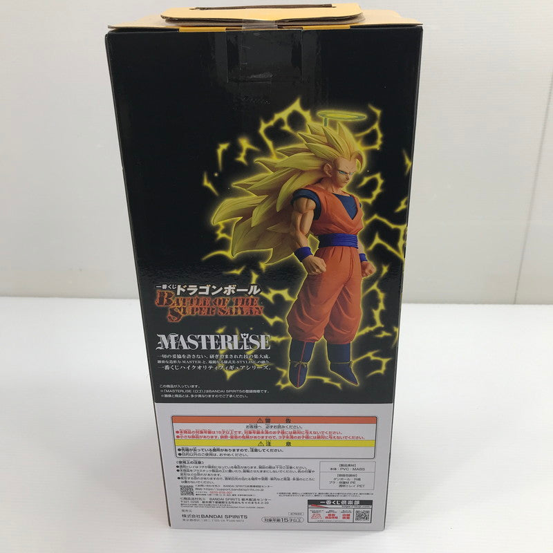 【中古美品】 一番くじ ドラゴンボール BATTLE OF THE SUPER SAIYAN A賞 超サイヤ人3孫悟空 MASTERLISE 未開封 箱へこみあり 050-260811-ti-03-tag 万代Net店