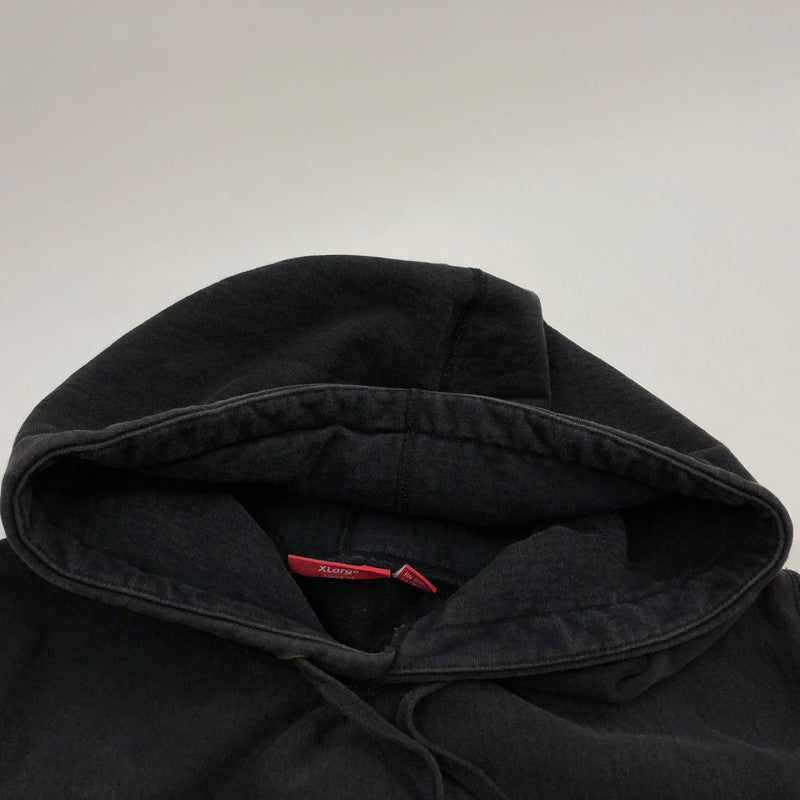 【中古品】【メンズ】 17FW BOX LOGO HOODED SWEATSHIRT ボックス ロゴ フーデッド スウェットシャツ パーカー 長袖 トップス 149-260131-hn-02-fur サイズ：XL カラー：ブラック 万代Net店