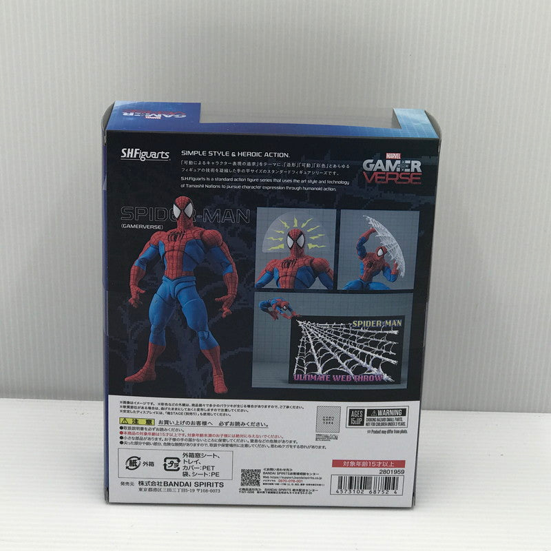 【中古美品】 バンダイスピリッツ S.H.Figuarts スパイダーマン GAMERVERSE マーベル 未開封 055-261001-ti-09-tagh 万代Net店