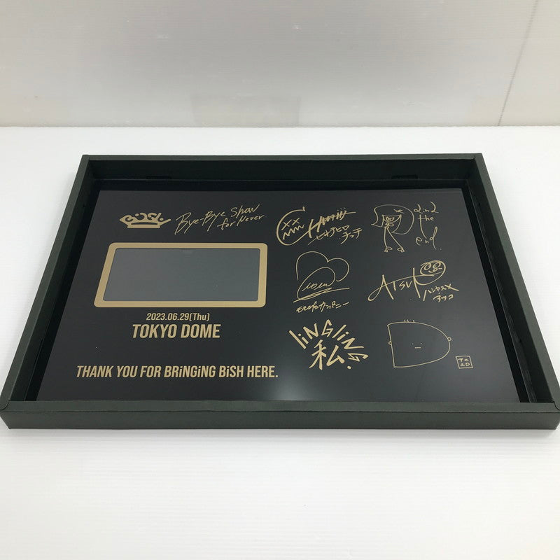 【中古品】 BiSH 東京ドーム 10万チケット特典 ピクチャーチケット用ガラス盾 開封済み 087-260811-ti-10-tag 万代Net店