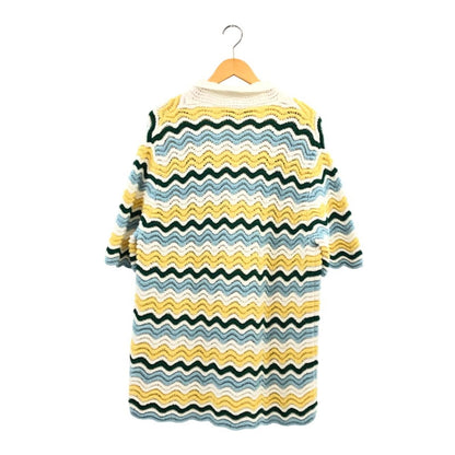 【中古品】【メンズ】 CASABLANCA カサブランカ WAVE TEXTURE SHIRT CASABLANCA24SP-7 ウェーブテクスチャシャツ ニットシャツ 半袖 トップス 141-251119-hn-01-fur サイズ：L カラー：マルチカラー 万代Net店