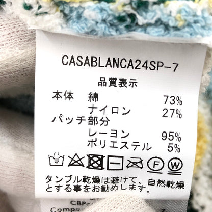 【中古品】【メンズ】 CASABLANCA カサブランカ WAVE TEXTURE SHIRT CASABLANCA24SP-7 ウェーブテクスチャシャツ ニットシャツ 半袖 トップス 141-251119-hn-01-fur サイズ：L カラー：マルチカラー 万代Net店