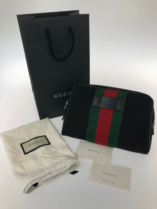 【中古品】【メンズ/レディース】 GUCCI グッチ 630919 シェリーライン ウエストポーチ ボディバッグ グッチ  180-241227-SY-14-iwa カラー：BLACK RED GREEN 万代Net店