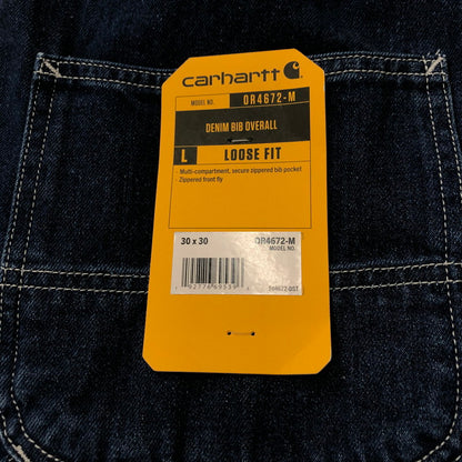 【中古美品】【メンズ】 Carhartt カーハート オーバーオール ウォッシュ加工 ボトムス 145-240312-yo-4-tei サイズ：30×30 カラー：ダークストーン 万代Net店