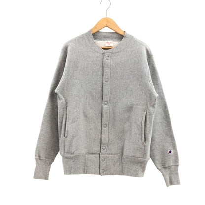 【中古品】【メンズ】 Champion チャンピオン REVERSE WEAVE リバースウィーブ USA製 スナップボタンスウェット カーディガン トップス 148-251119-hn-03-fur サイズ：L カラー：グレー 万代Net店