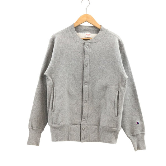 【中古品】【メンズ】 Champion チャンピオン REVERSE WEAVE リバースウィーブ USA製 スナップボタンスウェット カーディガン トップス 148-251119-hn-03-fur サイズ：L カラー：グレー 万代Net店