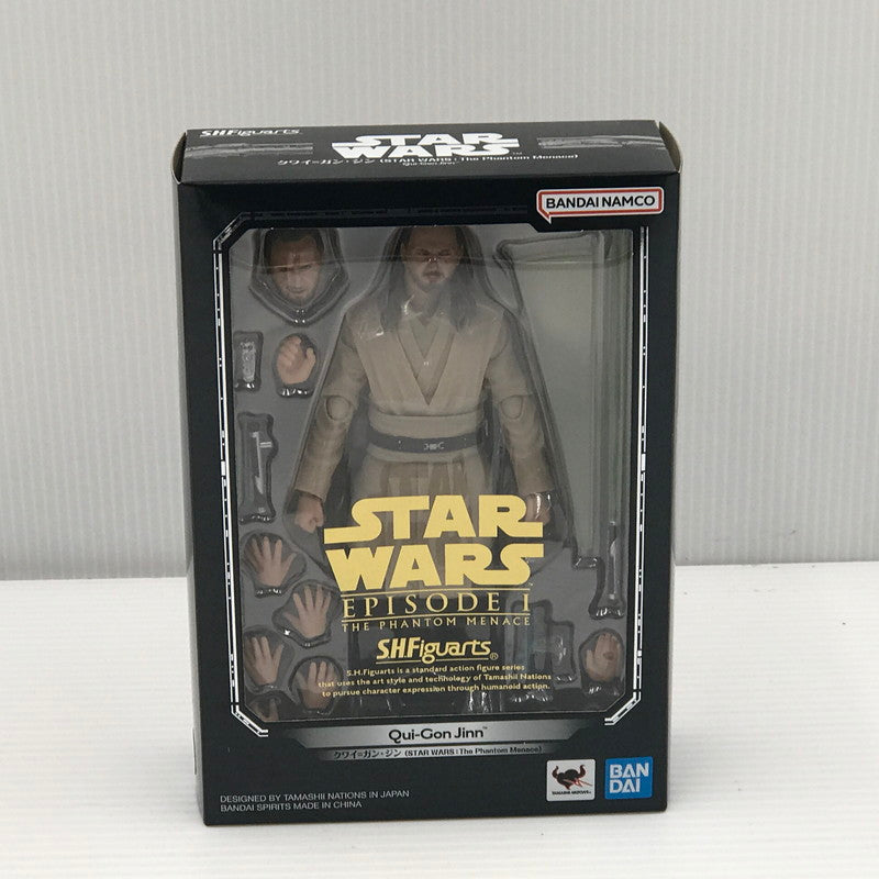 【中古美品】 バンダイスピリッツ S.H.Figuarts クワイ＝ガン・ジン (STAR WARS： The Phantom Menace) 未開封 055-261001-ti-15-tagh 万代Net店