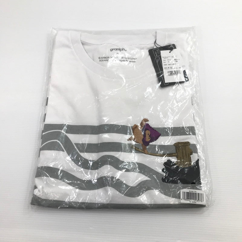 【中古美品】 ドラゴンクエスト DQ+g Tシャツ おおきづち 白 XLサイズ 未開封 052-260628-ti-06-tag 万代Net店