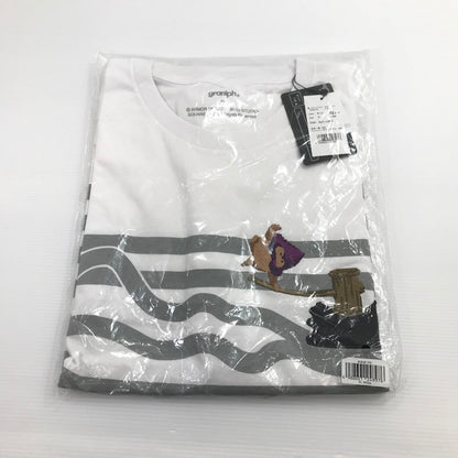 【中古美品】 ドラゴンクエスト DQ+g Tシャツ おおきづち 白 XLサイズ 未開封 052-260628-ti-06-tag 万代Net店