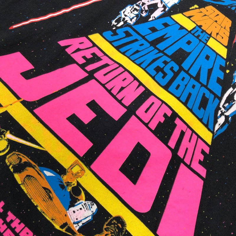 【現状渡し品】【メンズ】 STARWARS スターウォーズ THE EMPIRE STRIKES BACK S/S TEE ジ エンパイア ストライクス バック 半袖Tシャツ トップス 146-260425-hn-02-fur サイズ：L カラー：ブラック 万代Net店