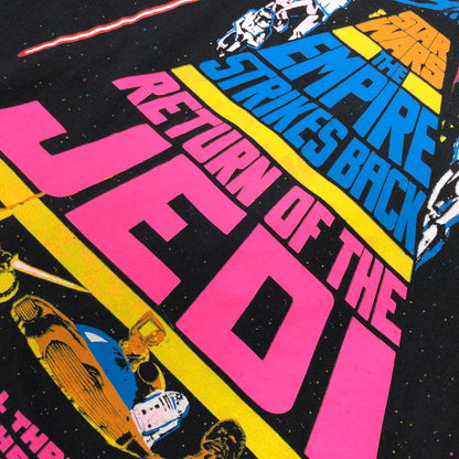 【現状渡し品】【メンズ】 STARWARS スターウォーズ THE EMPIRE STRIKES BACK S/S TEE ジ エンパイア ストライクス バック 半袖Tシャツ トップス 146-260425-hn-02-fur サイズ：L カラー：ブラック 万代Net店
