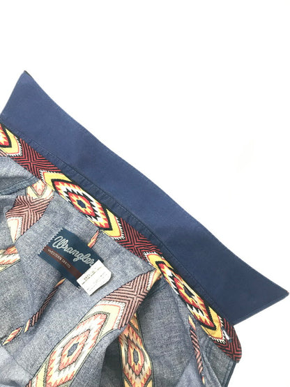 【中古品】【メンズ】 WRANGLER 80～90's WESTERN SHIRT 80～90年代 ウエスタン シャツ 146-260516-rt-18-tagh サイズ：S カラー：ネイビー 万代Net店