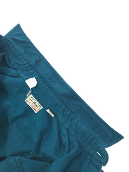 【中古品】【メンズ】 L.L.BEAN エルエルビーン CHAMOIS CLOTH SHIRT シャモア クロス シャツ 長袖シャツ トップス 146-260516-rt-19-tagh サイズ：15.5 カラー：グリーン 万代Net店