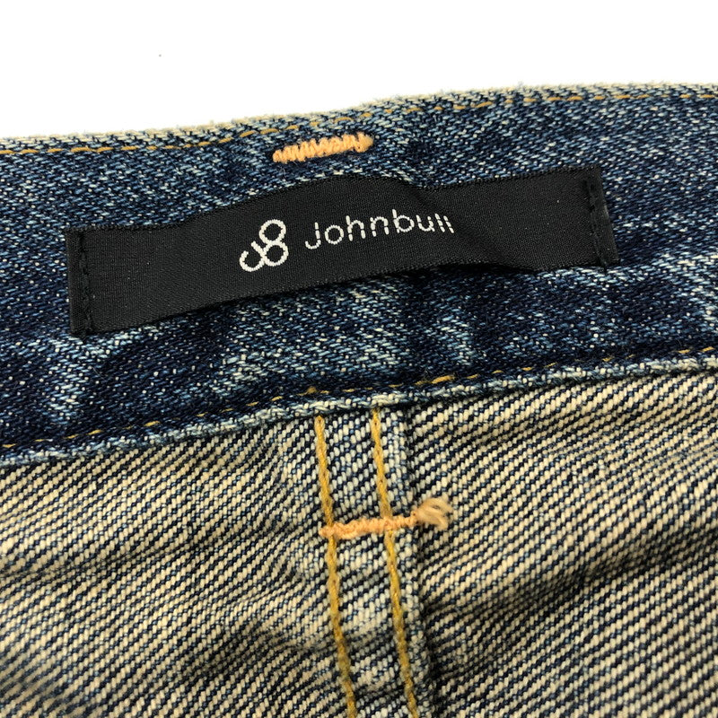 【中古品】【メンズ】 Johnbull ジョンブル リペア加工 デニムパンツ ジーンズ ダメージ リペア 158-231113-158-231113-tk-1-tei-tei サイズ：S カラー：インディゴ 万代Net店