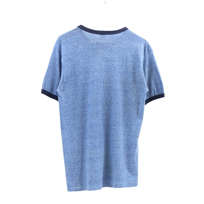 【中古品】【メンズ】 Hanes ヘインズ 70S RINGER TEE リンガー 半袖Tシャツ トップス 146-260425-hn-03-fur サイズ：M カラー：ブルー系 万代Net店
