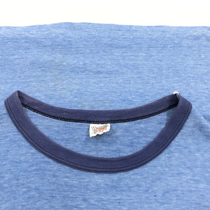 【中古品】【メンズ】 Hanes ヘインズ 70S RINGER TEE リンガー 半袖Tシャツ トップス 146-260425-hn-03-fur サイズ：M カラー：ブルー系 万代Net店