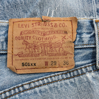 【ジャンク品】【メンズ】 LEVI'S リーバイス 90S 501XX DENIM PANTS 501-0000 刻印524 98年製 デニムパンツ ボトムス 157-260713-hn-01-fur サイズ：29×36 カラー：ブルー系 万代Net店