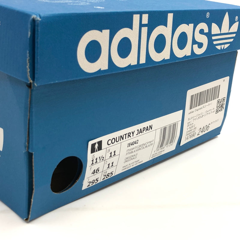 【中古品】【メンズ】 ADIDAS アディダス COUNTRY JAPAN IE4042 カントリージャパン スニーカー シューズ 靴 161-261008-hn-01-fur サイズ：29.5cm US11 1/2 カラー：ホワイト/グリーン 万代Net店
