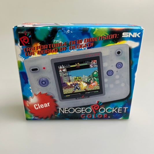 【中古品】 EU版 NEOGEO POCKET COLOR [clear] ネオジオポケットカラー クリアー 023-251130-SH-03-min 万代Net店