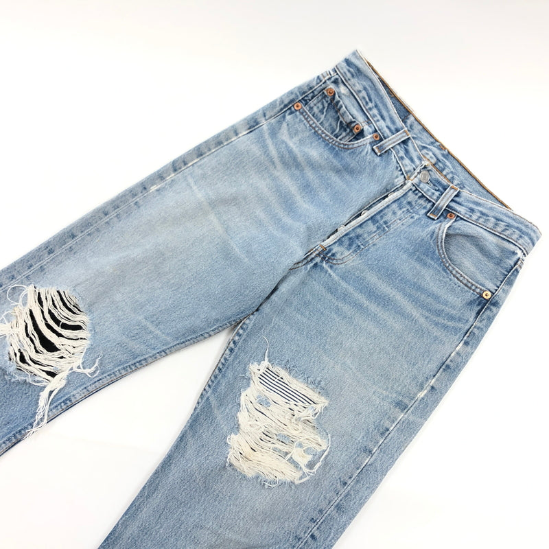 【ジャンク品】【メンズ】 LEVI'S リーバイス 90S 501XX DENIM PANTS 501-0000 刻印524 98年製 デニムパンツ ボトムス 157-260713-hn-01-fur サイズ：29×36 カラー：ブルー系 万代Net店