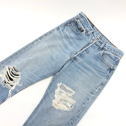 【ジャンク品】【メンズ】 LEVI'S リーバイス 90S 501XX DENIM PANTS 501-0000 刻印524 98年製 デニムパンツ ボトムス 157-260713-hn-01-fur サイズ：29×36 カラー：ブルー系 万代Net店