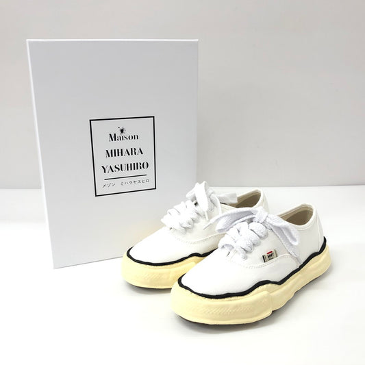 【中古品】【メンズ】  MAISON MIHARA YASUHIRO A09FW735 HANK ORIGINAL SOLE TOE CAP SNEAKER LOW CANVAS メゾン ミハラ ヤスヒロ ベイカー ビンテージライクオリジナルソールキャンバスローカットスニーカー 162-240628-mw-5-tei サイズ：41 カラー：ホワイト 万代Net店