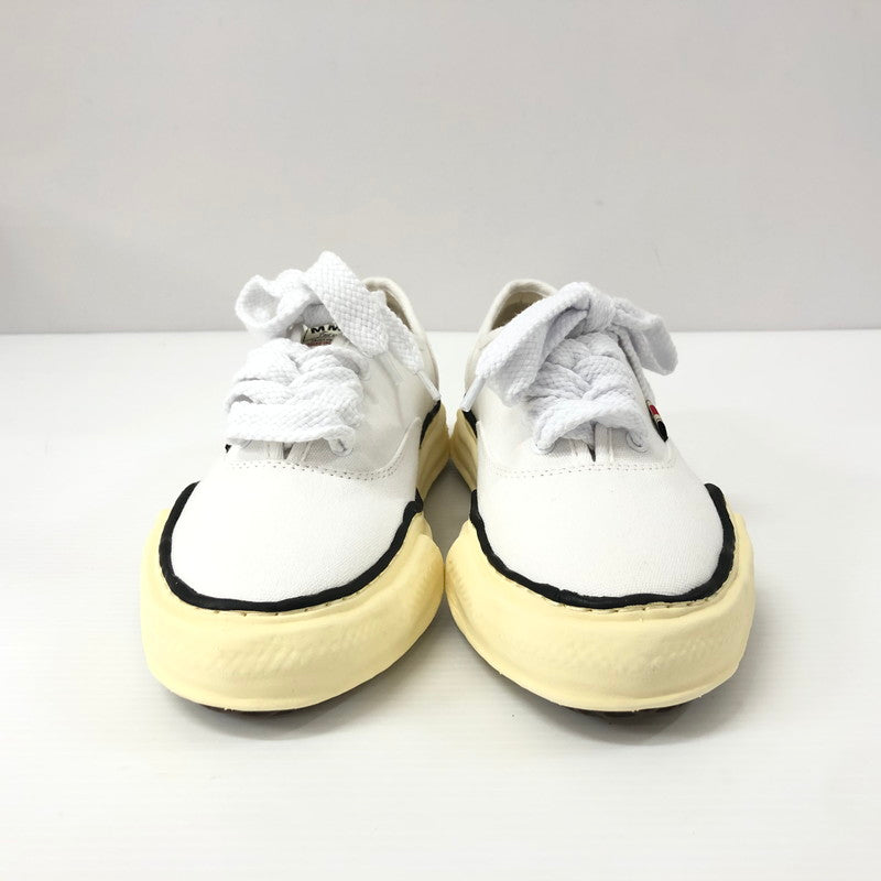 【中古品】【メンズ】  MAISON MIHARA YASUHIRO A09FW735 HANK ORIGINAL SOLE TOE CAP SNEAKER LOW CANVAS メゾン ミハラ ヤスヒロ ベイカー ビンテージライクオリジナルソールキャンバスローカットスニーカー 162-240628-mw-5-tei サイズ：41 カラー：ホワイト 万代Net店