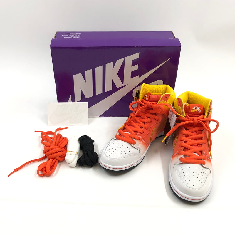 【中古美品】【メンズ】 NIKE SB ナイキエスビー DUNK HIGH PRO "SWEET TOOTH" FN5107-700 ダンク ハイ プロ スイートトゥース スニーカー シューズ 靴 160-261008-hn-02-fur サイズ：27.0cm US9 カラー：イエロー/オレンジ/ホワイト 万代Net店