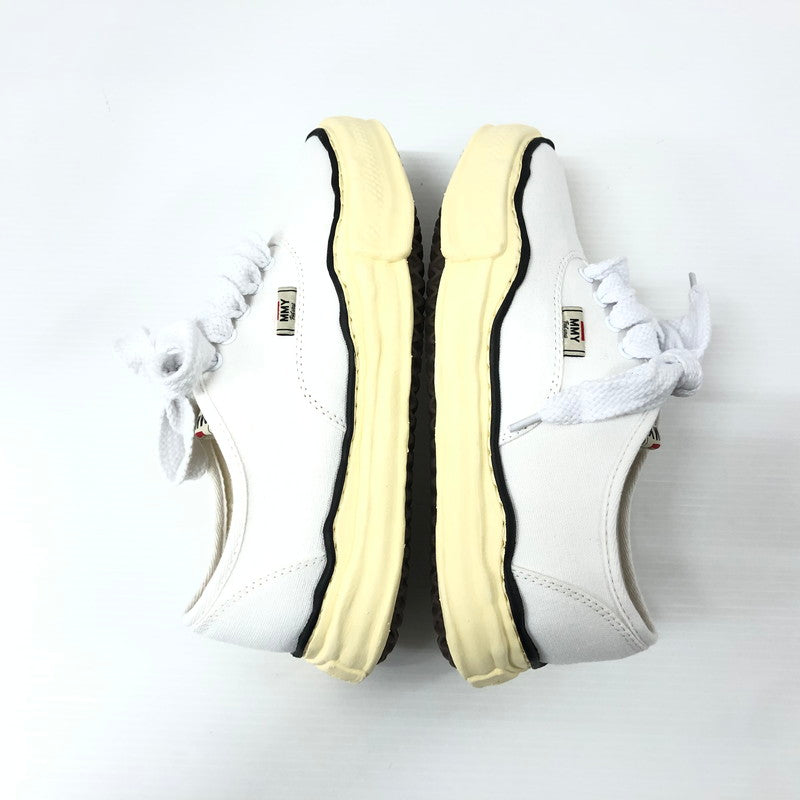 【中古品】【メンズ】  MAISON MIHARA YASUHIRO A09FW735 HANK ORIGINAL SOLE TOE CAP SNEAKER LOW CANVAS メゾン ミハラ ヤスヒロ ベイカー ビンテージライクオリジナルソールキャンバスローカットスニーカー 162-240628-mw-5-tei サイズ：41 カラー：ホワイト 万代Net店