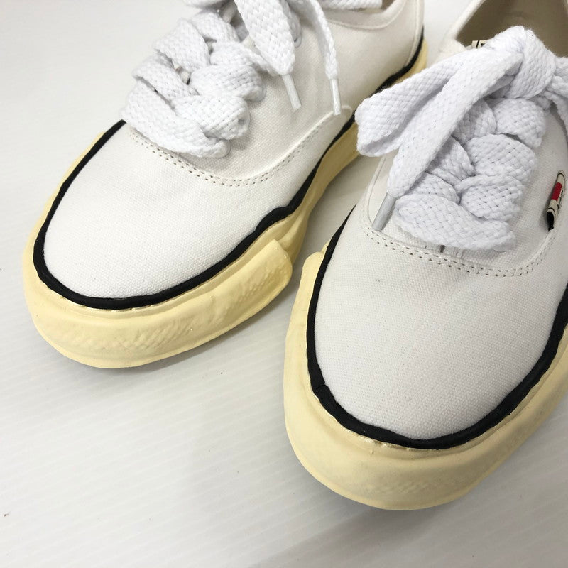 【中古品】【メンズ】  MAISON MIHARA YASUHIRO A09FW735 HANK ORIGINAL SOLE TOE CAP SNEAKER LOW CANVAS メゾン ミハラ ヤスヒロ ベイカー ビンテージライクオリジナルソールキャンバスローカットスニーカー 162-240628-mw-5-tei サイズ：41 カラー：ホワイト 万代Net店