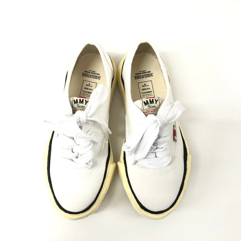 【中古品】【メンズ】  MAISON MIHARA YASUHIRO A09FW735 HANK ORIGINAL SOLE TOE CAP SNEAKER LOW CANVAS メゾン ミハラ ヤスヒロ ベイカー ビンテージライクオリジナルソールキャンバスローカットスニーカー 162-240628-mw-5-tei サイズ：41 カラー：ホワイト 万代Net店