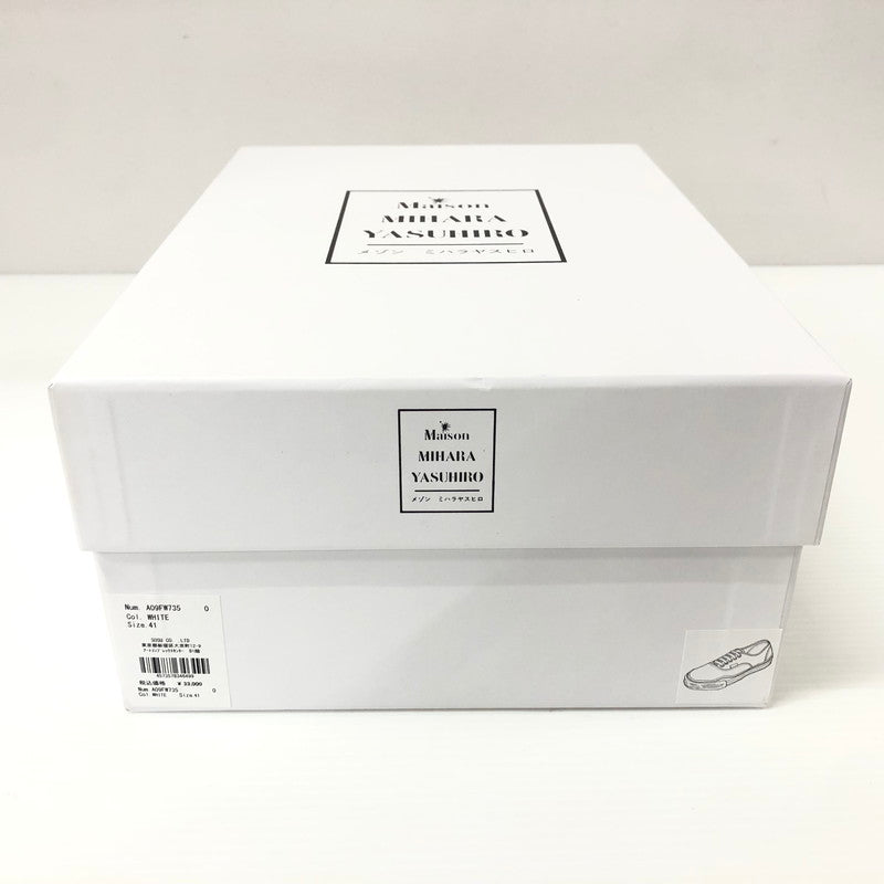 【中古品】【メンズ】  MAISON MIHARA YASUHIRO A09FW735 HANK ORIGINAL SOLE TOE CAP SNEAKER LOW CANVAS メゾン ミハラ ヤスヒロ ベイカー ビンテージライクオリジナルソールキャンバスローカットスニーカー 162-240628-mw-5-tei サイズ：41 カラー：ホワイト 万代Net店
