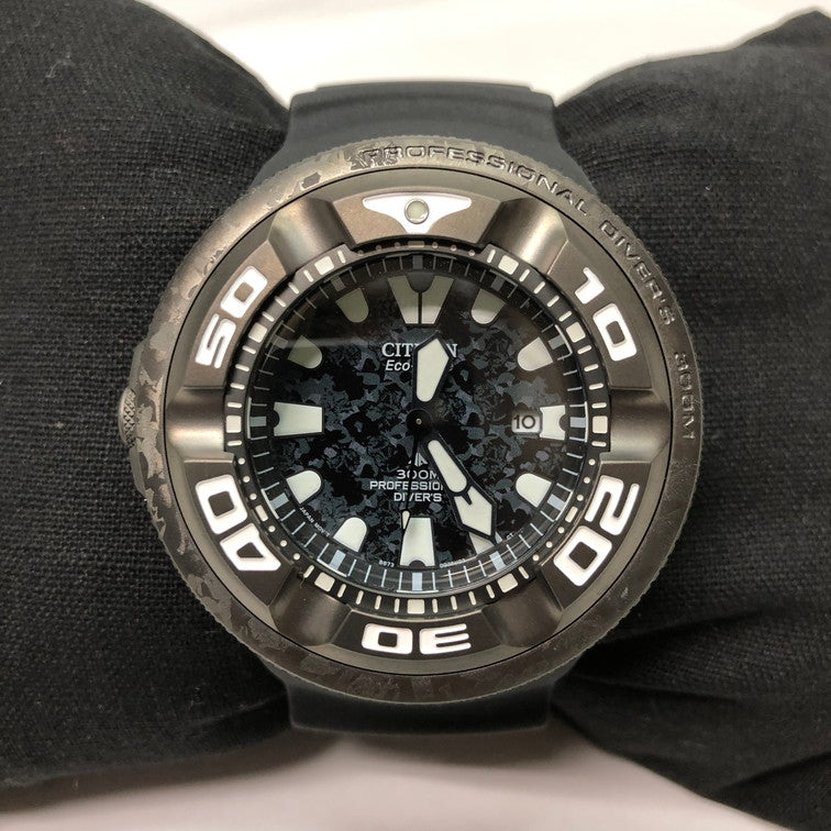 【中古美品】【メンズ】 CITIZEN シチズン BJ8056-01E PROMASTER MARINE シリーズ ゴジラコラボ 197-240812-yk-11-tom カラー：ブラック 万代Net店