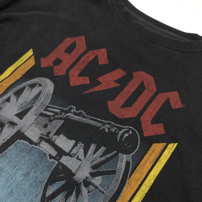 【現状渡し品】【メンズ】 ACDC エーシーディーシー "WE SALUTE YOU" PRINT SWEATSHIRT プリント スウェットシャツ トレーナー トップス 146-260713-hn-02-fur サイズ：XL カラー：ブラック 万代Net店