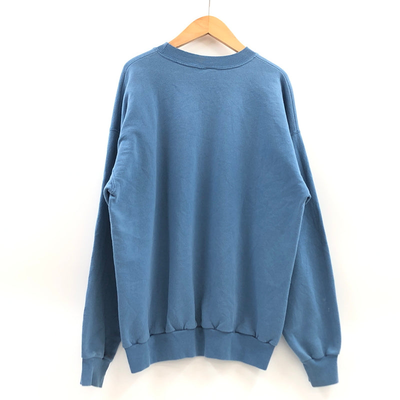 【現状渡し品】【メンズ】 HANES ヘインズ "ALASKA" PRINT SWEATSHIRT アラスカ プリント スウェットシャツ トレーナー トップス 146-260713-hn-03-fur サイズ：L カラー：ブルー系 万代Net店
