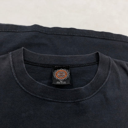 【現状渡し品】【メンズ】 HARLEY-DAVIDSON ハーレーダビッドソン WILD GLIDE S/S TEE ワイルドグライド 半袖Tシャツ トップス 146-260426-hn-01-fur サイズ：XL カラー：ブラック 万代Net店