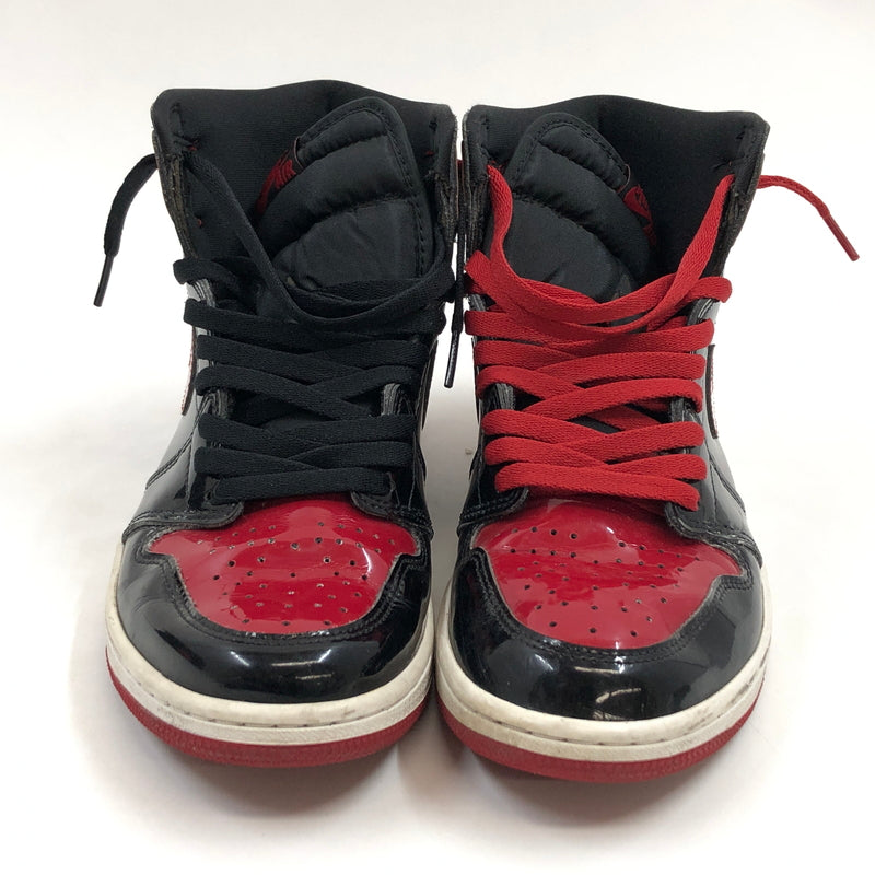 【中古品】【メンズ】 NIKE ナイキ AIR JORDAN 1 RETRO HIGH OG "PATENT BRED" 555088-063 エアジョーダン1 ハイ OG パテントブレッド スニーカー シューズ 靴 160-261008-hn-03-fur サイズ：28.0cm US10 カラー：ブラック/レッド/ホワイト 万代Net店