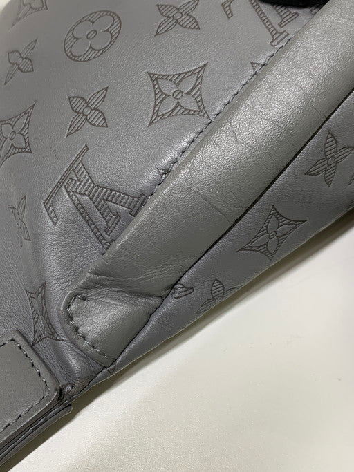 【中古品】【メンズ/レディース】 LOUIS VUITTON ルイ・ヴィトン M46108 モノグラム シャドウ ディスカバリー バムバッグPM ウエストバッグ ボディバッグ 179-250109-me-17-min カラー：グレー 万代Net店