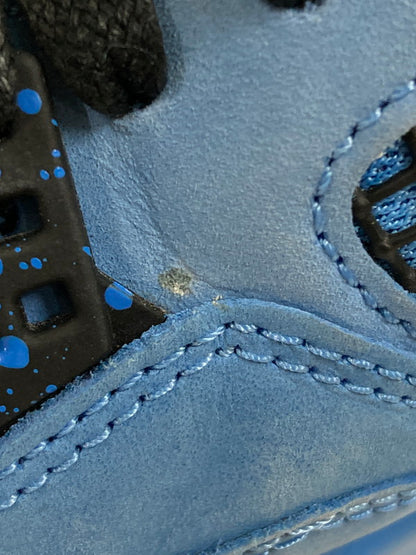 【中古品】【メンズ】 NIKE ナイキ ×TRAVIS SCOTT トラヴィススコット AIR JORDAN 4 RETRO CA 308497-406 エアージョーダン4 レトロ カクタスジャック スニーカー 靴 160-240903-jt-18-min サイズ：US 10 28.0cm カラー：UNIVERCITY BLUE/BLACK 万代Net店