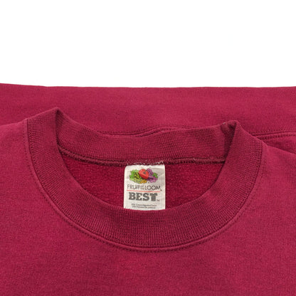 【現状渡し品】【メンズ】 FRUIT OF THE LOOM フルーツオブザルーム 90S "BAR HARBOR CAMPGROUND" CREWNECK SWEATSHIRT クルーネック スウェットシャツ トレーナー トップス 146-260713-hn-04-fur サイズ：L カラー：レッド 万代Net店